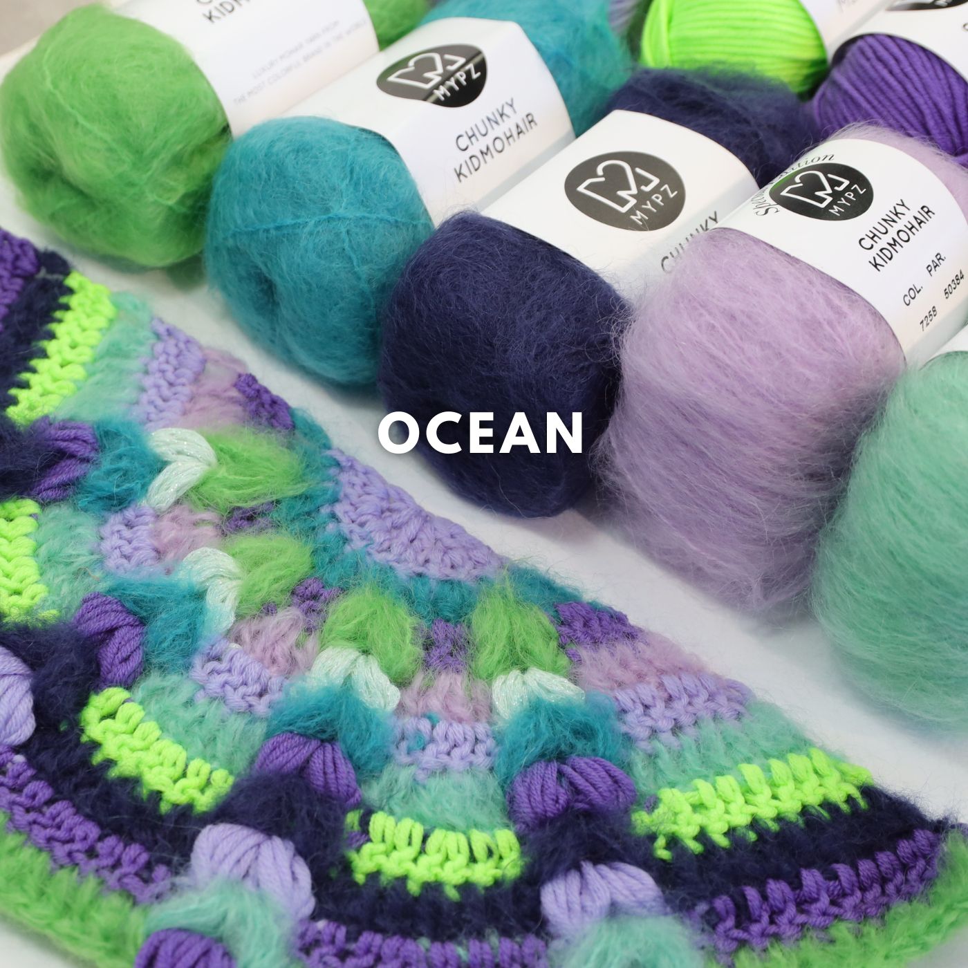 Kit de crochet - MYPZ châle bohème CROCHET ALONG (ENG-NL-DE-FR-ES)
