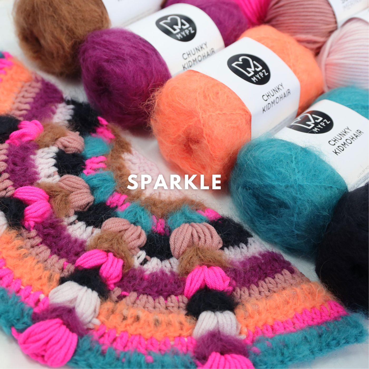 Kit de crochet - MYPZ châle bohème CROCHET ALONG (ENG-NL-DE-FR-ES)