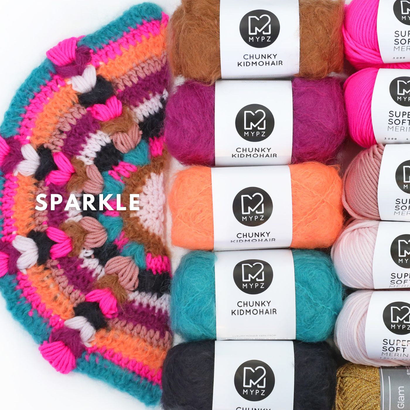 Kit de crochet - MYPZ châle bohème CROCHET ALONG (ENG-NL-DE-FR-ES)