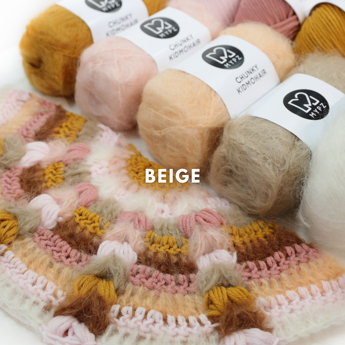 Kit de crochet - MYPZ châle bohème CROCHET ALONG (ENG-NL-DE-FR-ES)