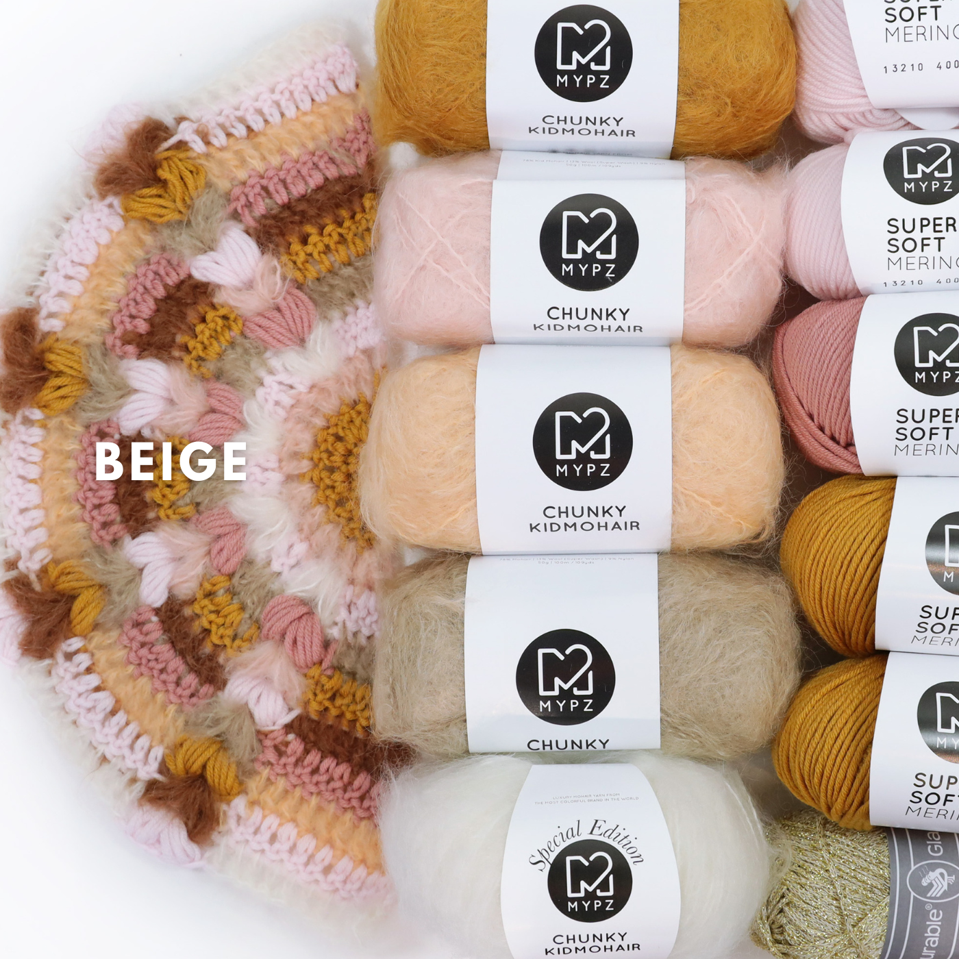 Kit de crochet - MYPZ châle bohème CROCHET ALONG (ENG-NL-DE-FR-ES)