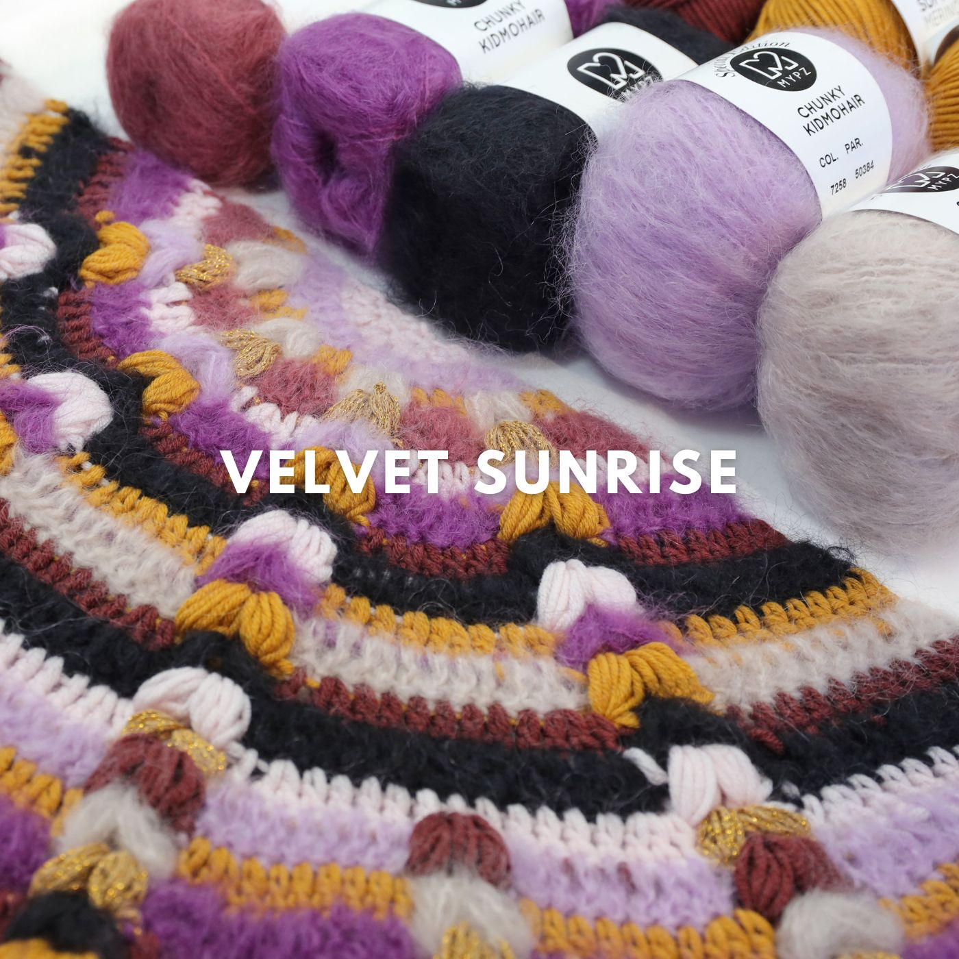 Kit de crochet - MYPZ châle bohème CROCHET ALONG (ENG-NL-DE-FR-ES)