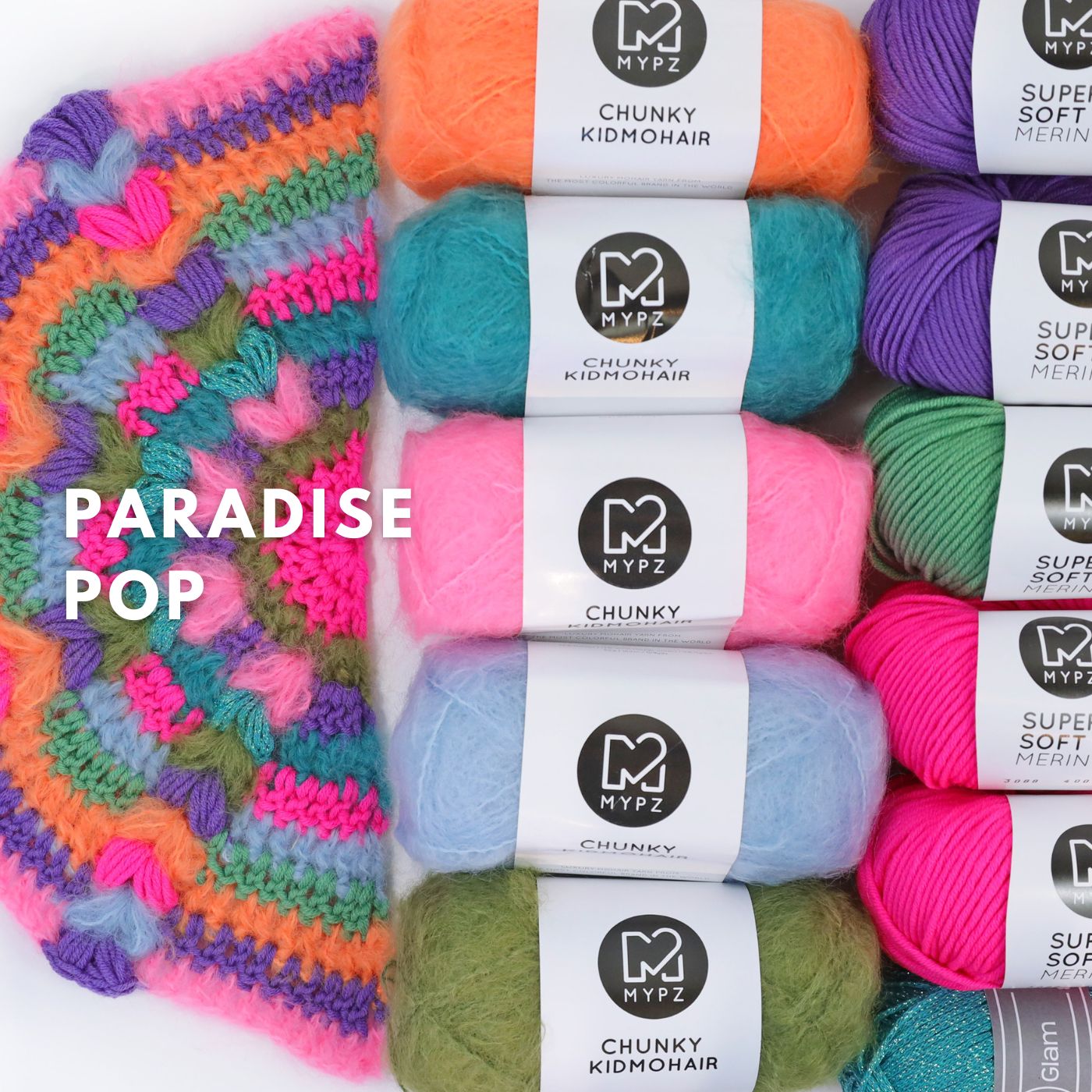 Kit de crochet - MYPZ châle bohème CROCHET ALONG (ENG-NL-DE-FR-ES)