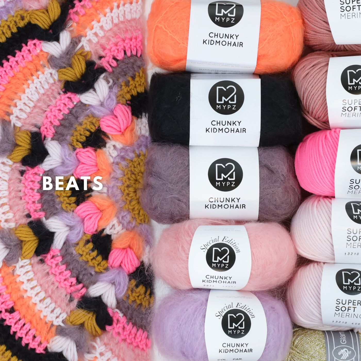 Kit de crochet - MYPZ châle bohème CROCHET ALONG (ENG-NL-DE-FR-ES)