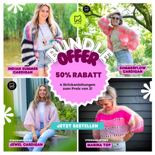 Knit Pattern Bundle – Colourful Summer Edition (ENG-NL-DE)