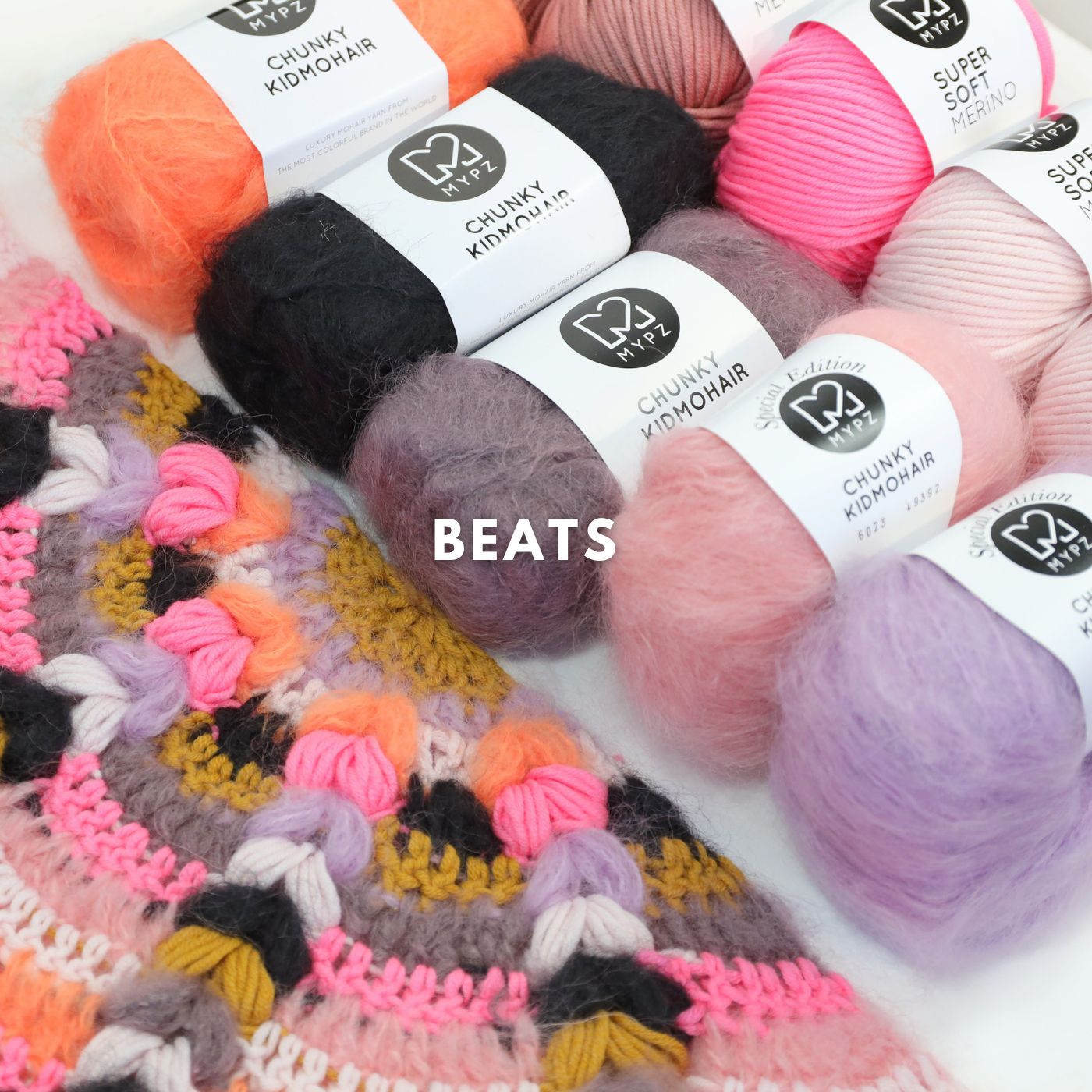 Kit de crochet - MYPZ châle bohème CROCHET ALONG (ENG-NL-DE-FR-ES)