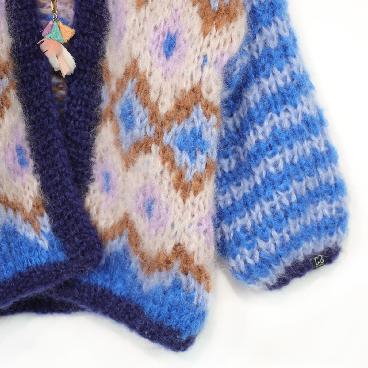 Kit de tricot – Veste en mohair épais Alpine Breeze No.12 (ENG-DE-NL-ES-FR-IT-DA-SV-NO)