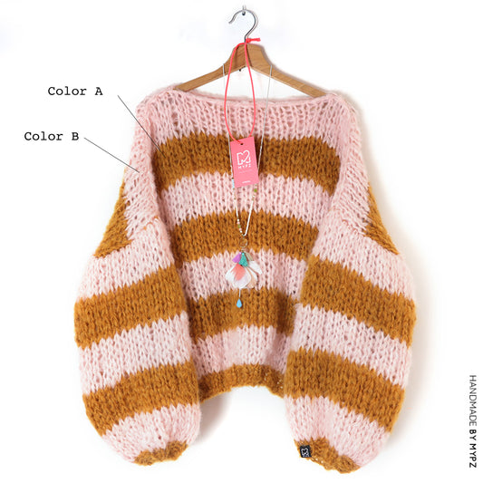 Kit de tricot – Pull épais basique MYPZ Apache No15 – Débutant (ENG-NL-FR-ES)