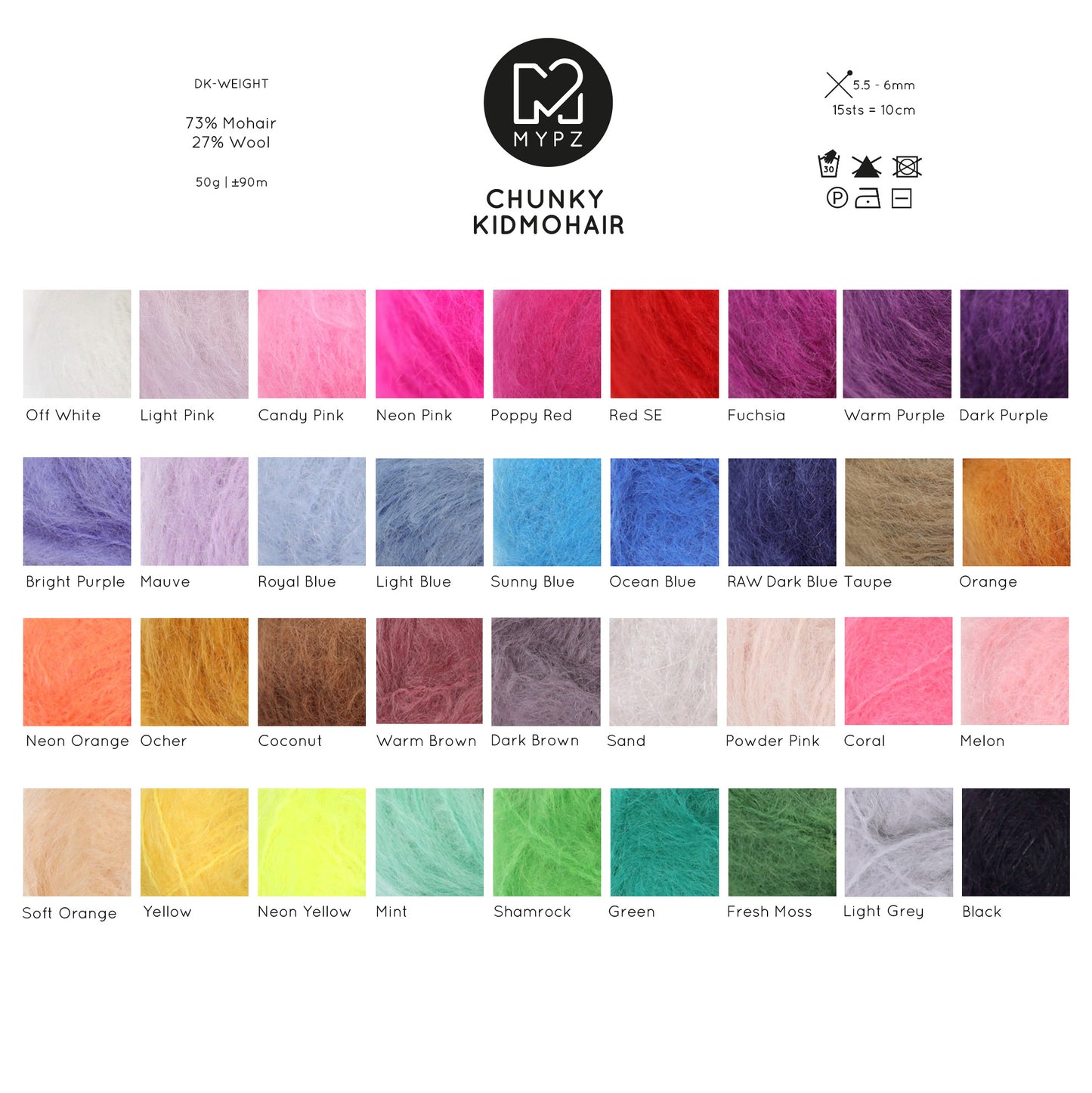 Kit de tricot – Pull épais basique MYPZ Apache No15 – Débutant (ENG-NL-FR-ES)