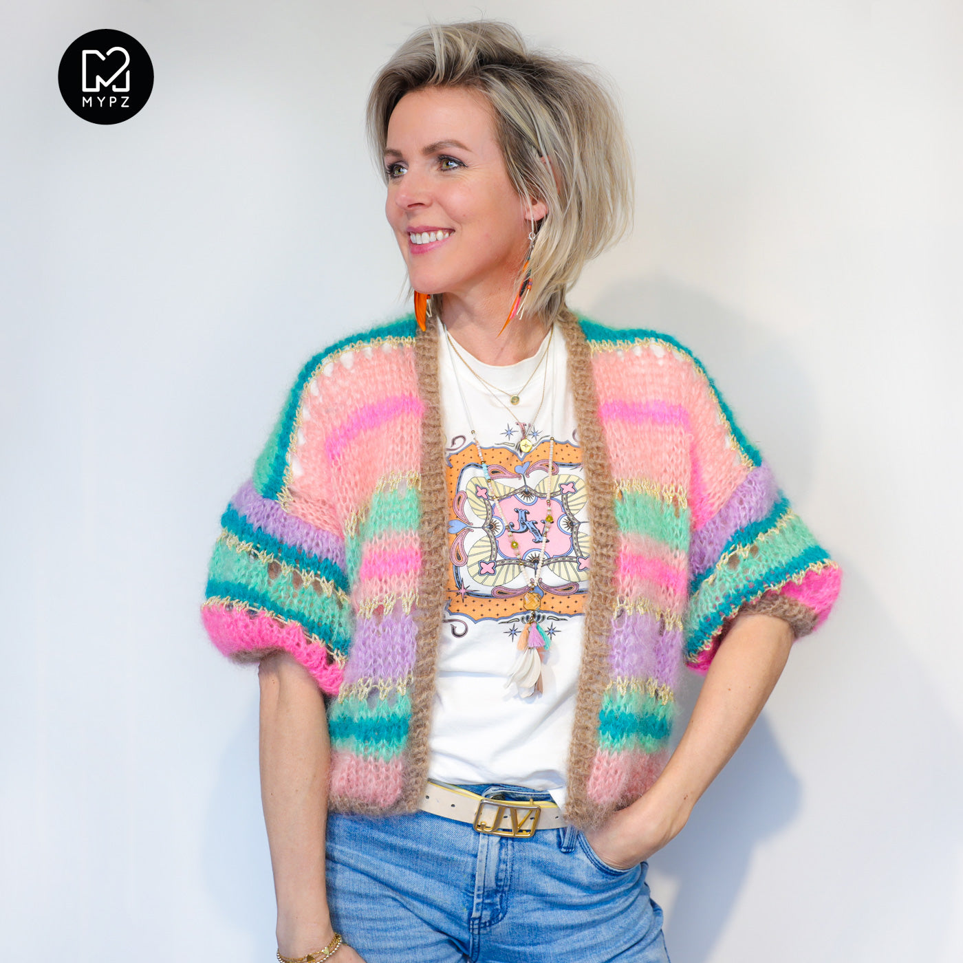Knit pattern – MYPZ Light Mohair Cardigan Faby No10 (ENG-NL-DE)