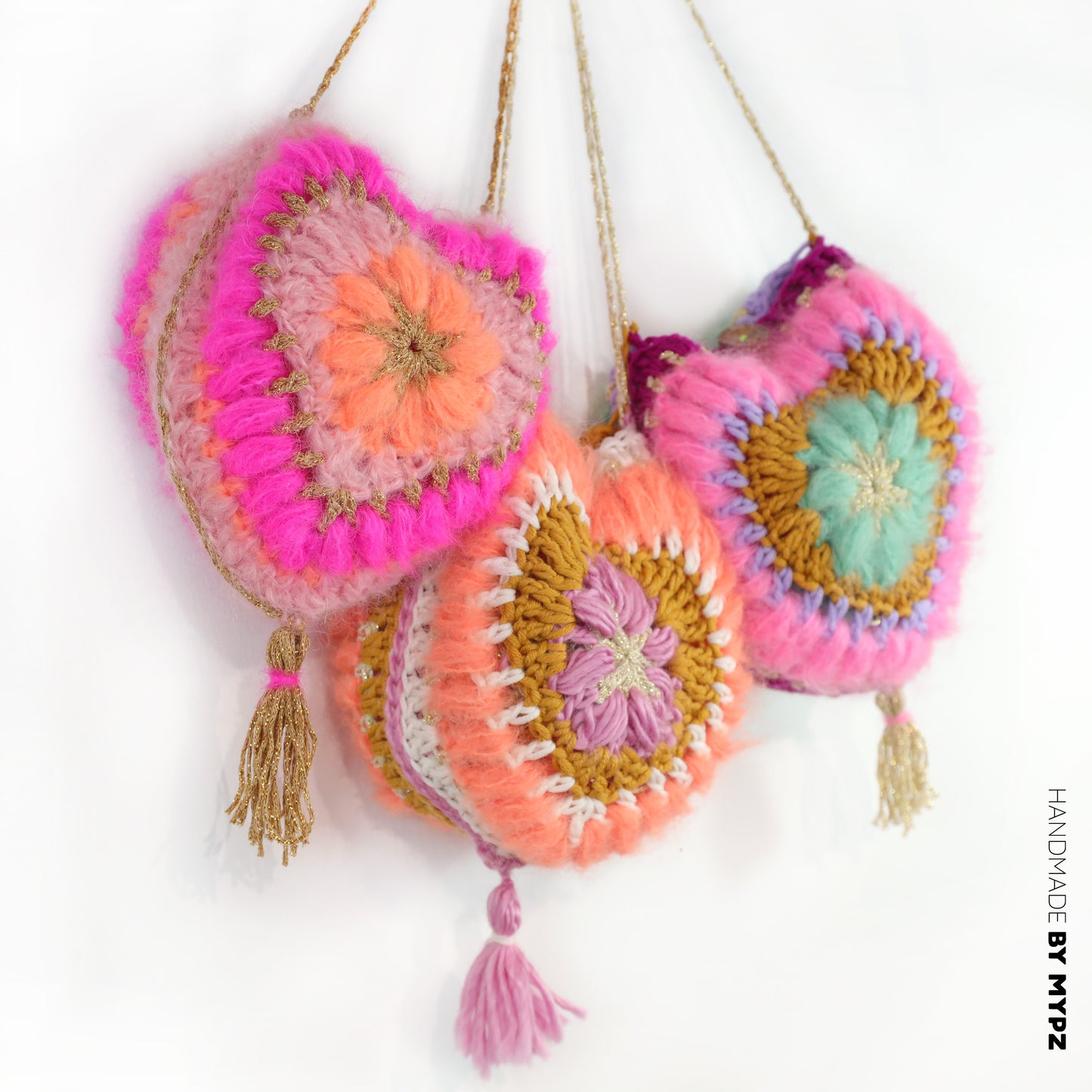 Modèle de crochet - Sac cœur 3D MYPZ (ENG-NL-DE-FR-ES)