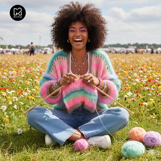 Knitting kit – MYPZ Short Light Mohair Cardigan Faby No10 (ENG-NL-DE)