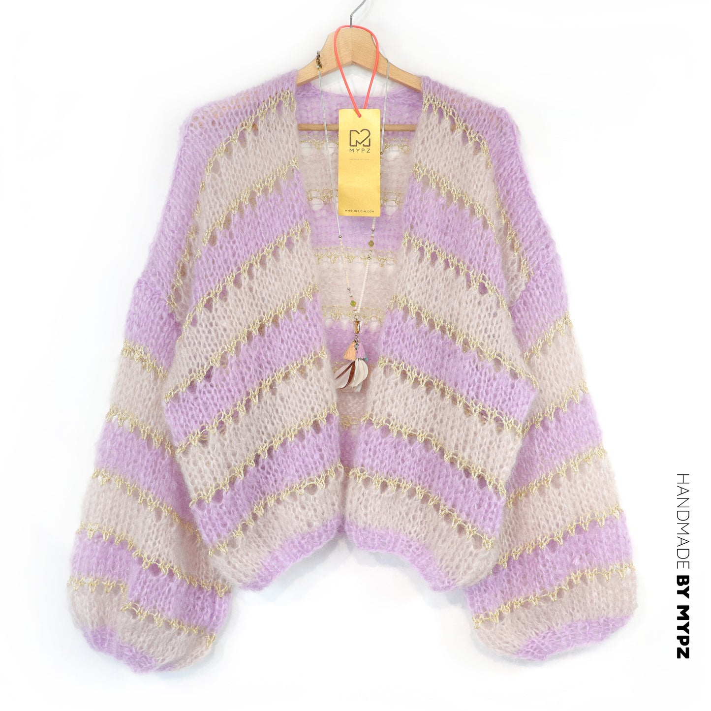 Kit de tricot – Cardigan court léger en mohair MYPZ Macha No10 (ENG-NL-DE-FR-ES)