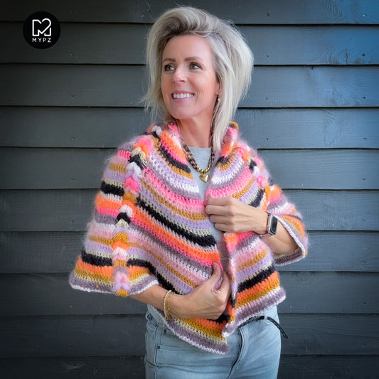 Modèle de crochet - châle bohème MYPZ (ENG-NL-DE-FR-ES)