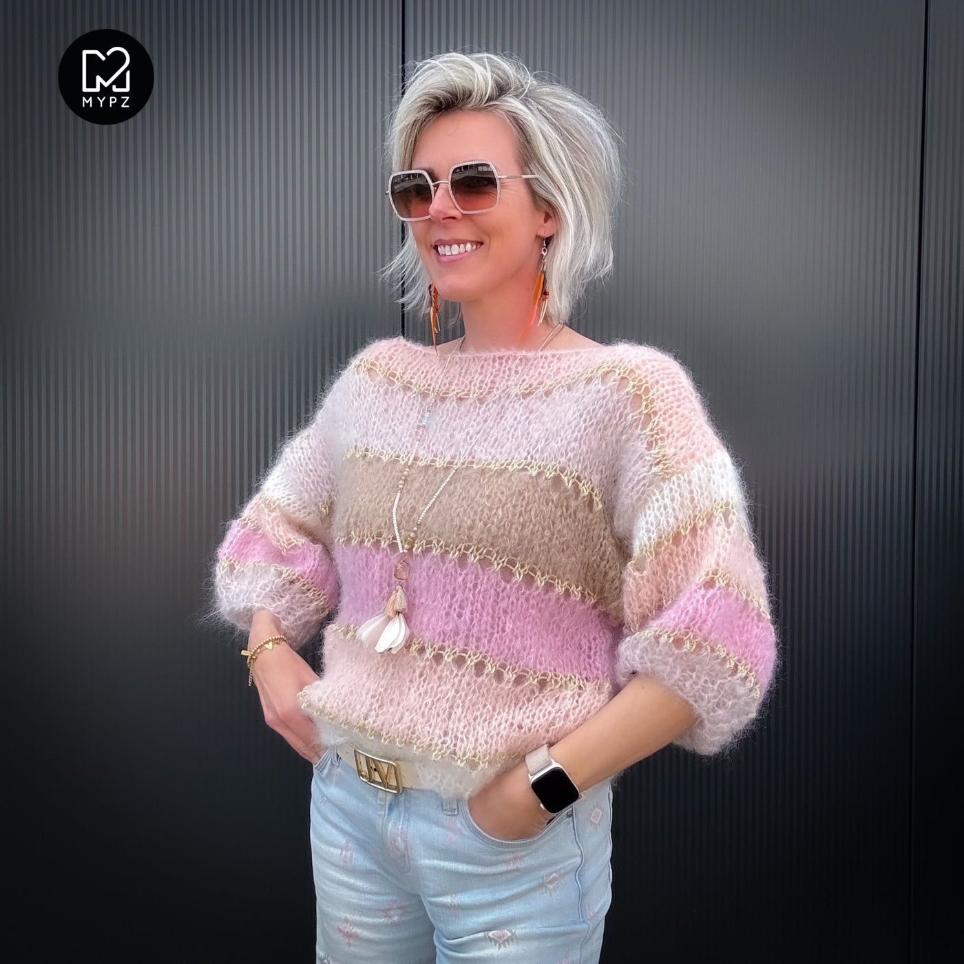 Kit de tricot – MYPZ Basic Light Mohair Top Beige No10 (ENG-NL-DE-FR)