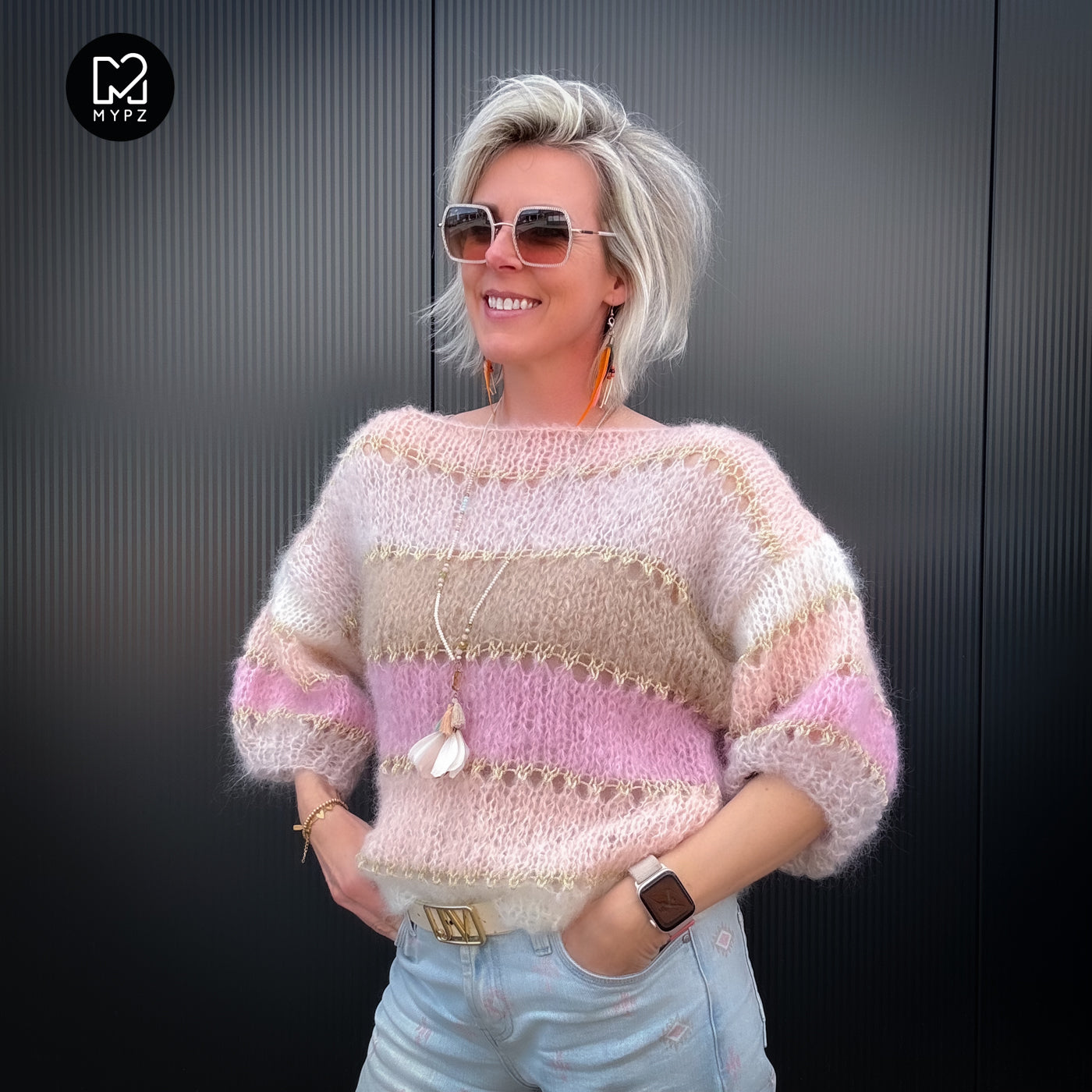 Kit de tricot – MYPZ Basic Light Mohair Top Beige No10 (ENG-NL-DE-FR)