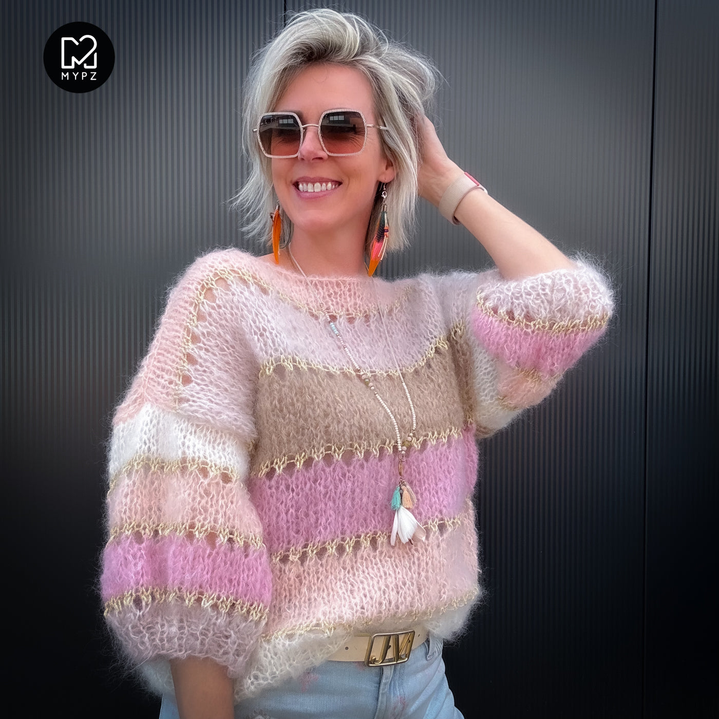 Kit de tricot – MYPZ Basic Light Mohair Top Beige No10 (ENG-NL-DE-FR)