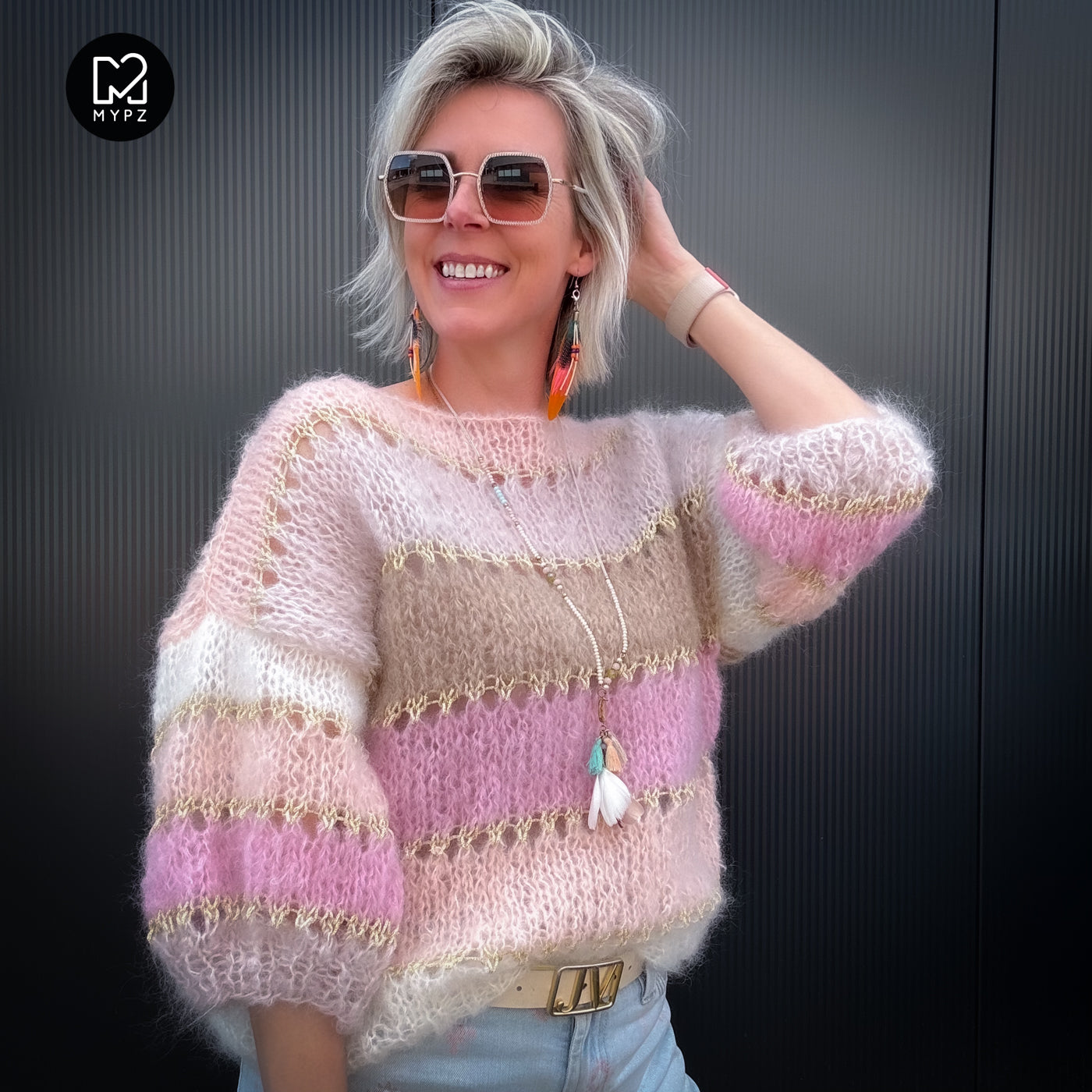 Kit de tricot – MYPZ Basic Light Mohair Top Beige No10 (ENG-NL-DE-FR)