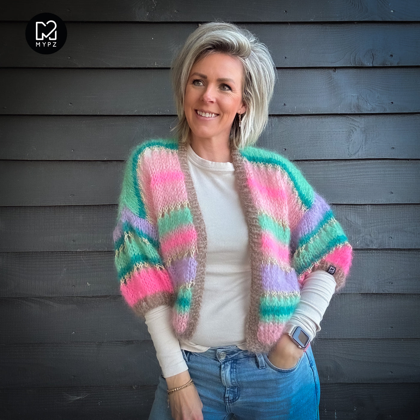 Knit pattern – MYPZ Light Mohair Cardigan Faby No10 (ENG-NL-DE)
