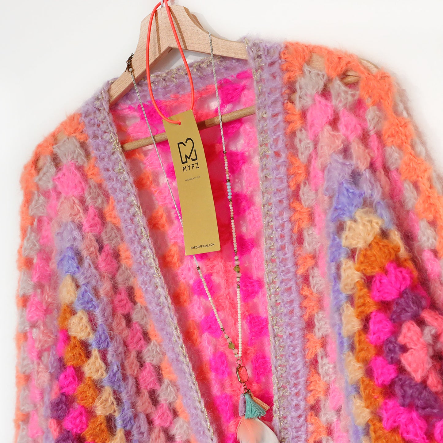 Kit de Crochet - MYPZ Hexagon Cardigan Pink Vibes (ENG-NL-DE-FR)