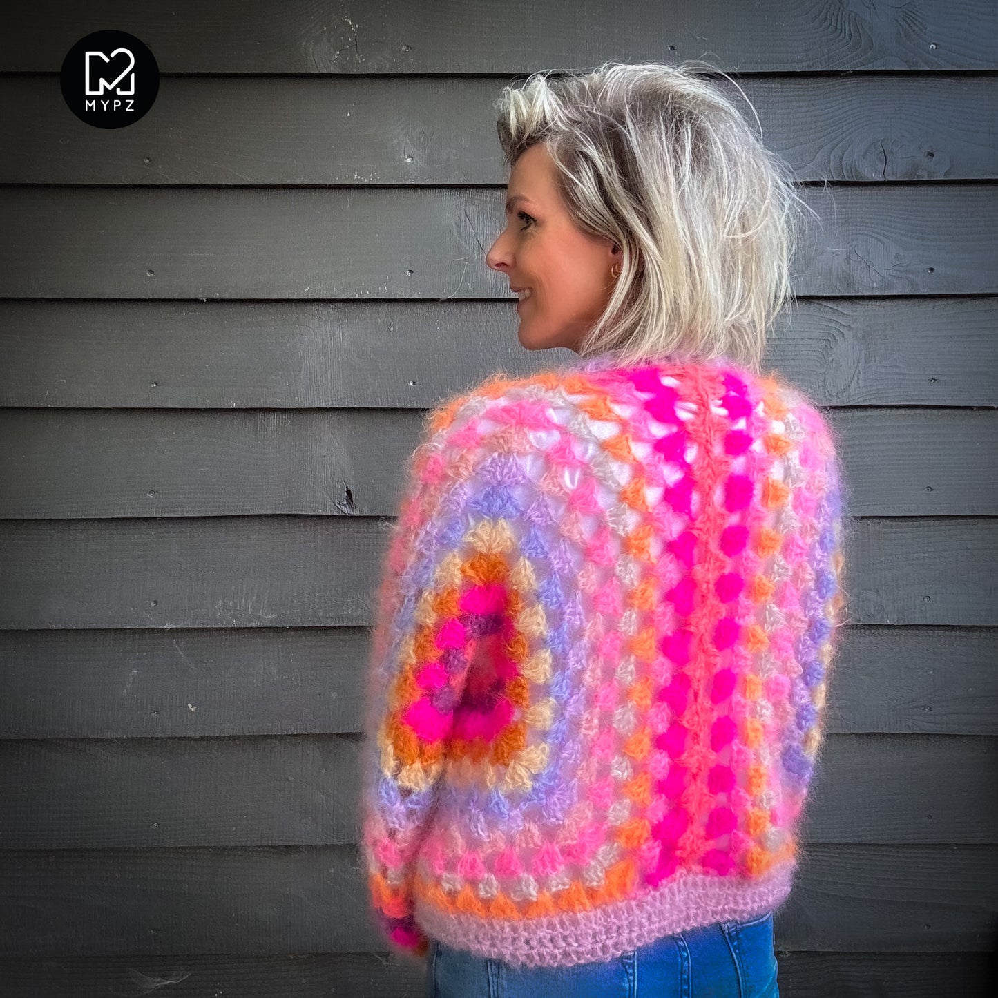 Kit de Crochet - MYPZ Hexagon Cardigan Pink Vibes (ENG-NL-DE-FR)