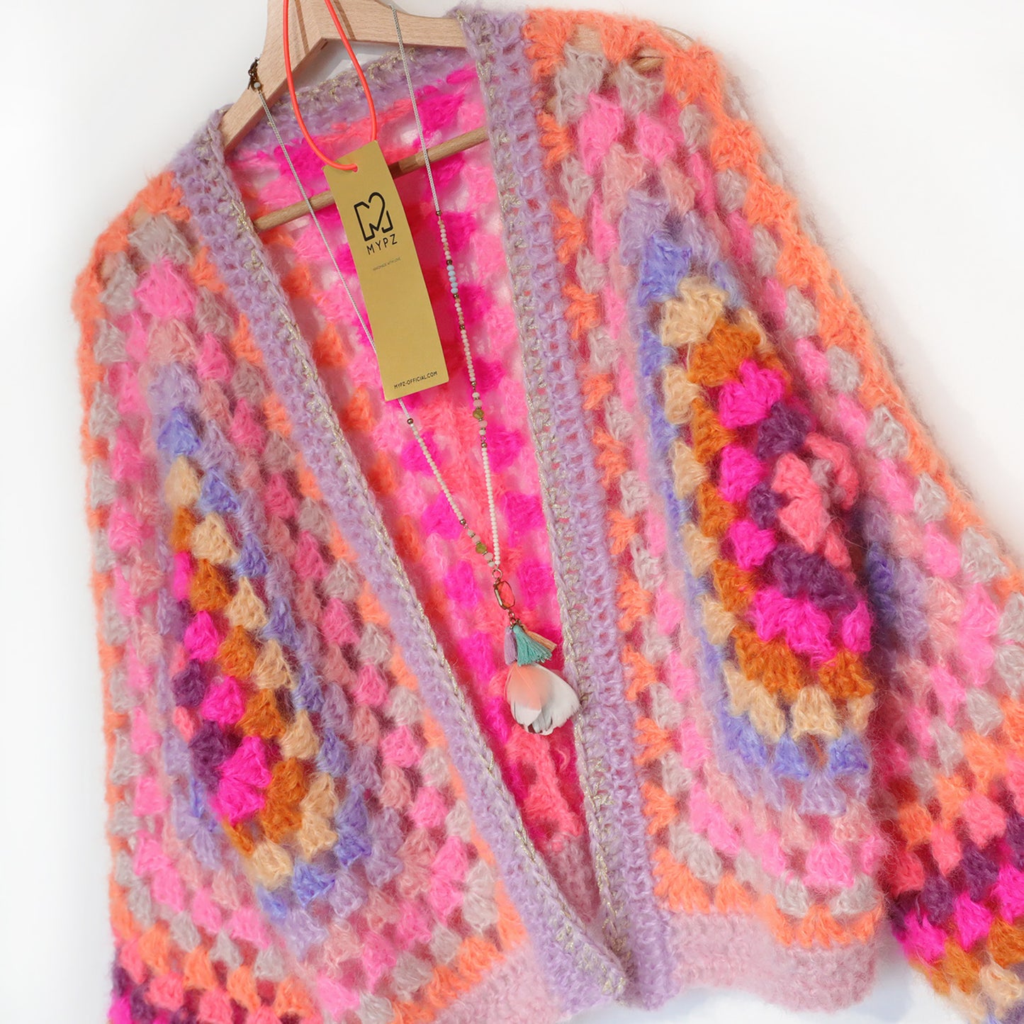 Kit de Crochet - MYPZ Hexagon Cardigan Pink Vibes (ENG-NL-DE-FR)