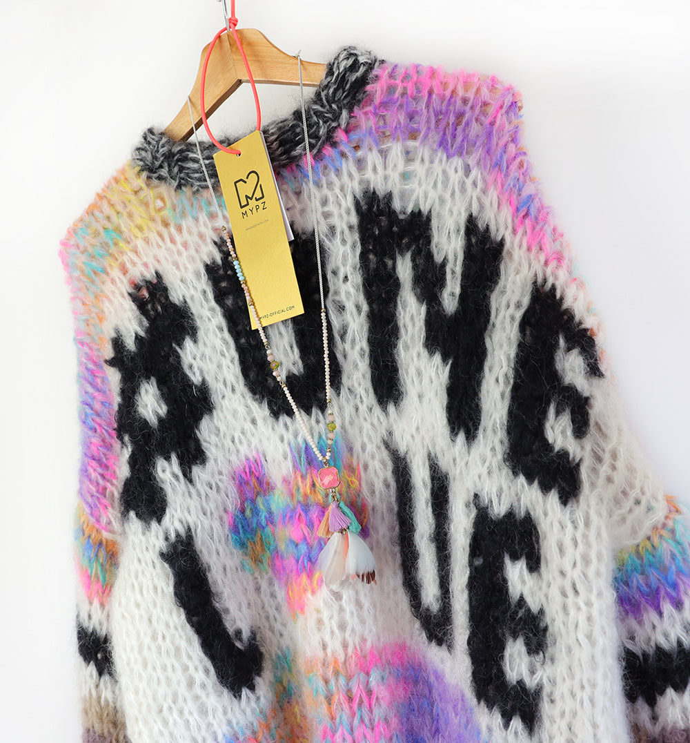 Knitting Kit – MYPZ Chunky Mohair Pullover #ONELOVE No15 (ENG-NL)