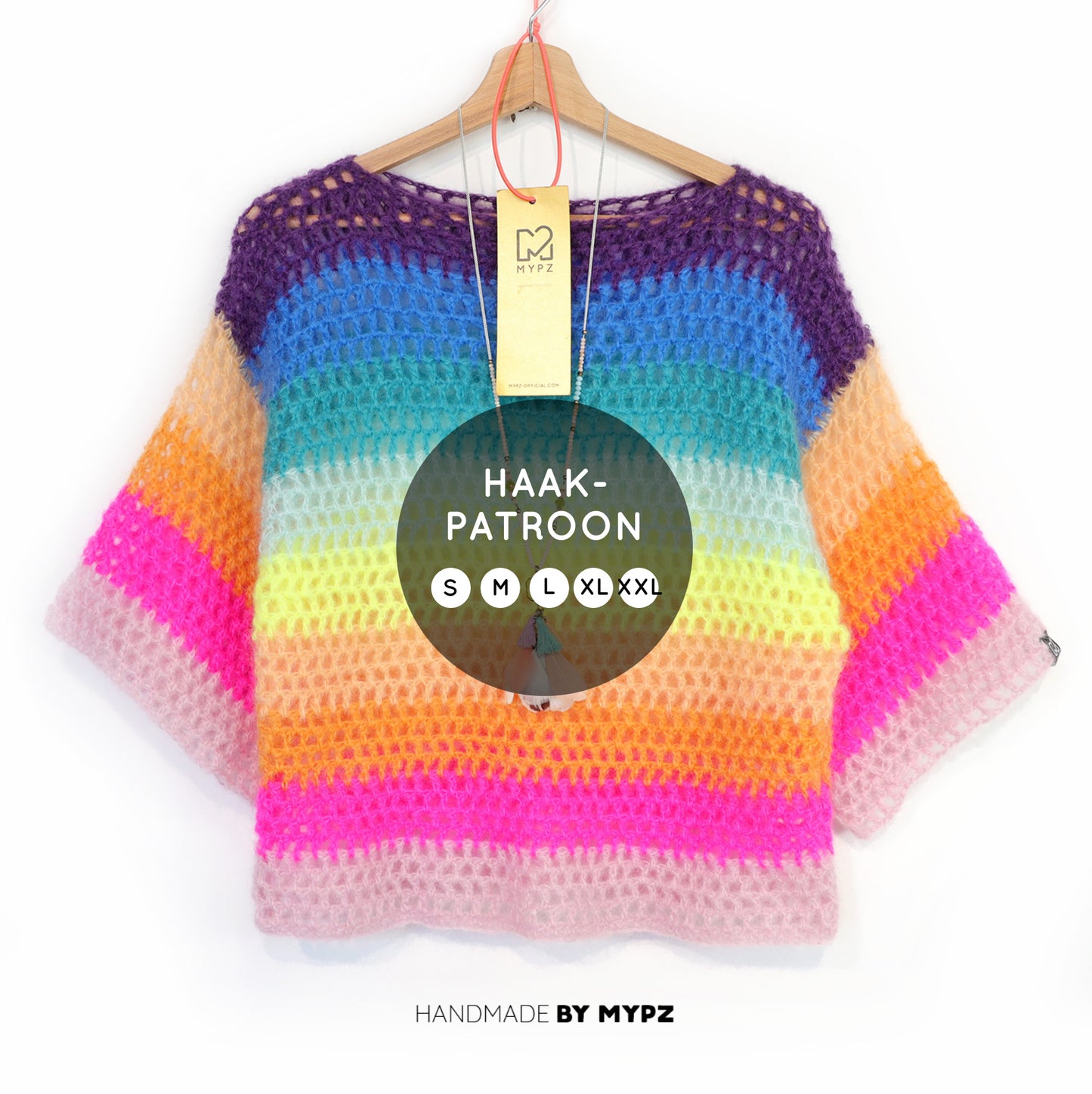 Crochet pattern – MYPZ crochet rainbow top (ENG-NL-DE)