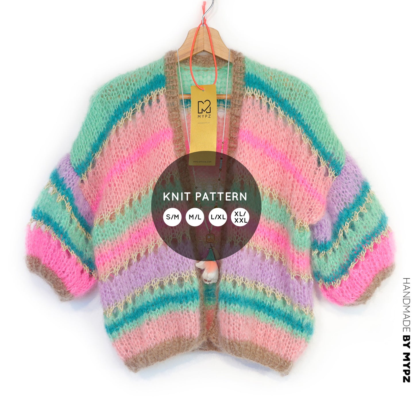 Knit pattern – MYPZ Light Mohair Cardigan Faby No10 (ENG-NL-DE)