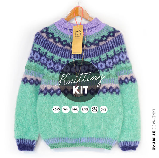 Knitting Kit – MYPZ top-down sweater Oceana No6 (ENG-NL-DE)