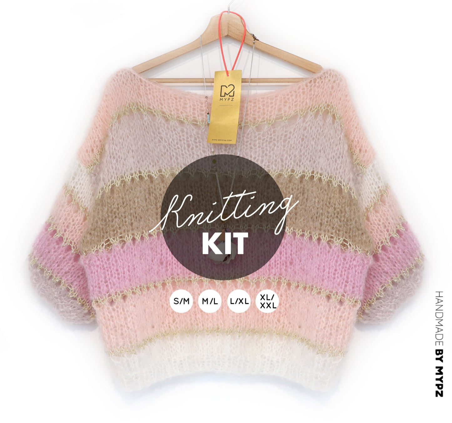 Kit de tricot – MYPZ Basic Light Mohair Top Beige No10 (ENG-NL-DE-FR)