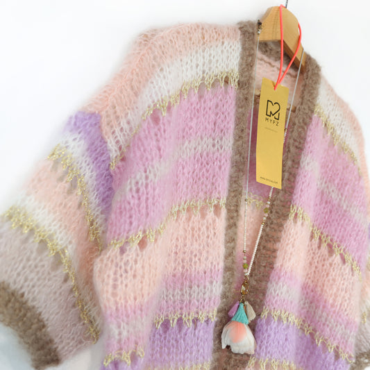 Gilet court MYPZ en mohair léger Milana