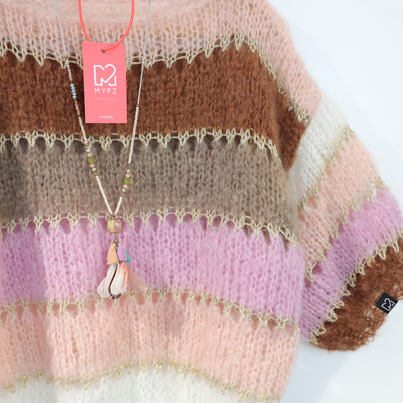 Kit de tricot – MYPZ Basic Light Mohair Top Sand No10 (ENG-NL-DE-FR)