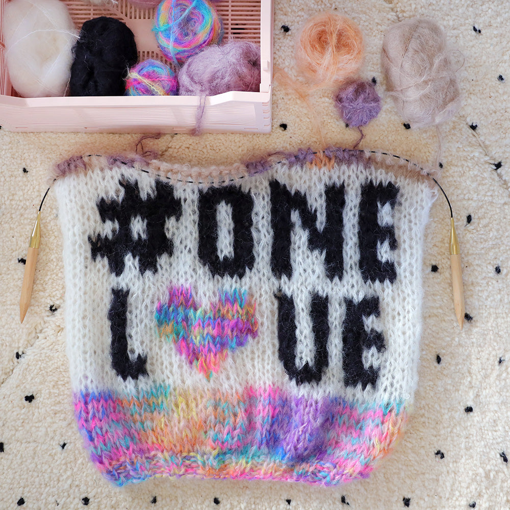Knitting Kit – MYPZ Chunky Mohair Pullover #ONELOVE No15 (ENG-NL)