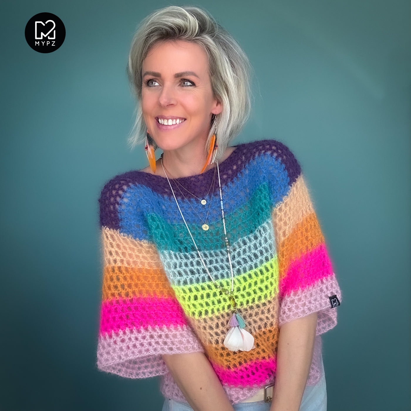 Crochet pattern – MYPZ crochet rainbow top (ENG-NL-DE)