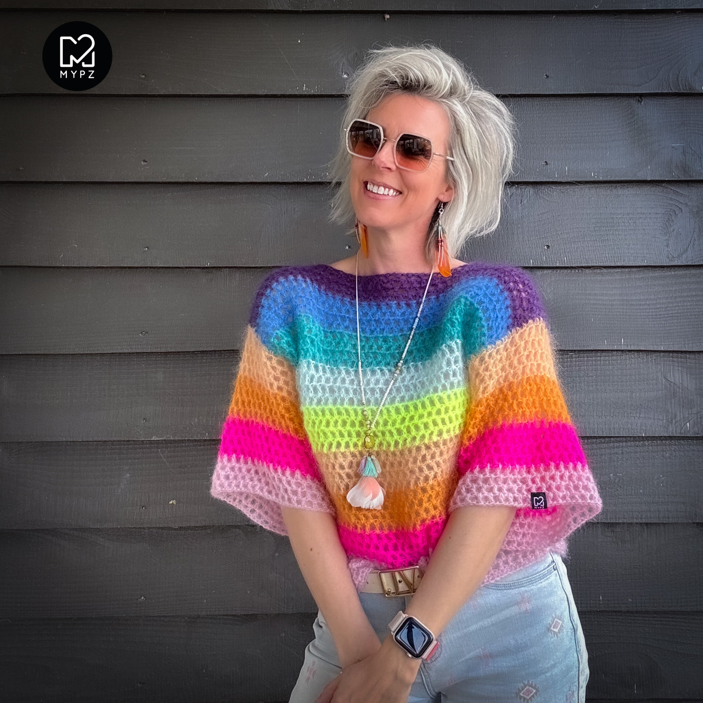 Crochet pattern – MYPZ crochet rainbow top (ENG-NL-DE)