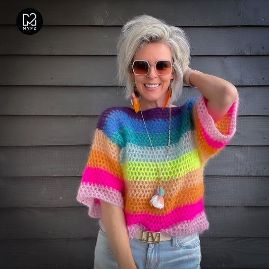 Patron de crochet – Haut arc-en-ciel au crochet MYPZ (ENG-NL-DE)