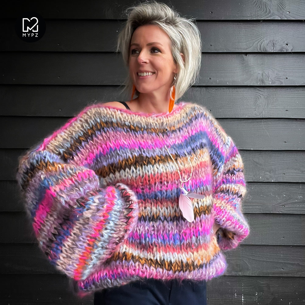 Knitting Kit – MYPZ  Chunky Mohair Pullover Flirty No15 (ENG-NL)