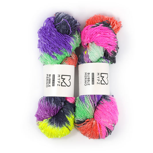 MYPZ Bubble Merino – hand-dyed Rocket