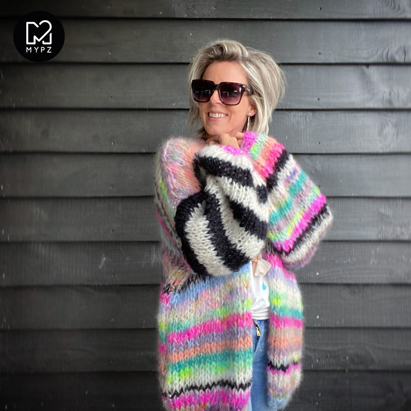 Knitting Kit – MYPZ Chunky Mohair Cardigan Indian Summer No.15 (ENG-NL-DE-NO)