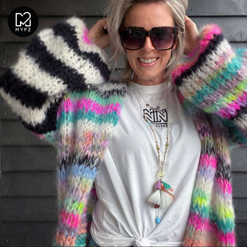 Knitting Kit – MYPZ Chunky Mohair Cardigan Indian Summer No.15 (ENG-NL-DE-NO)