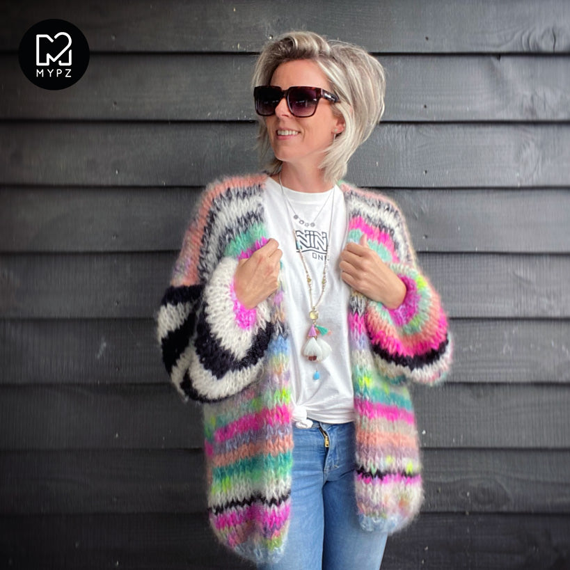 Knitting Kit – MYPZ Chunky Mohair Cardigan Indian Summer No.15 (ENG-NL-DE-NO)