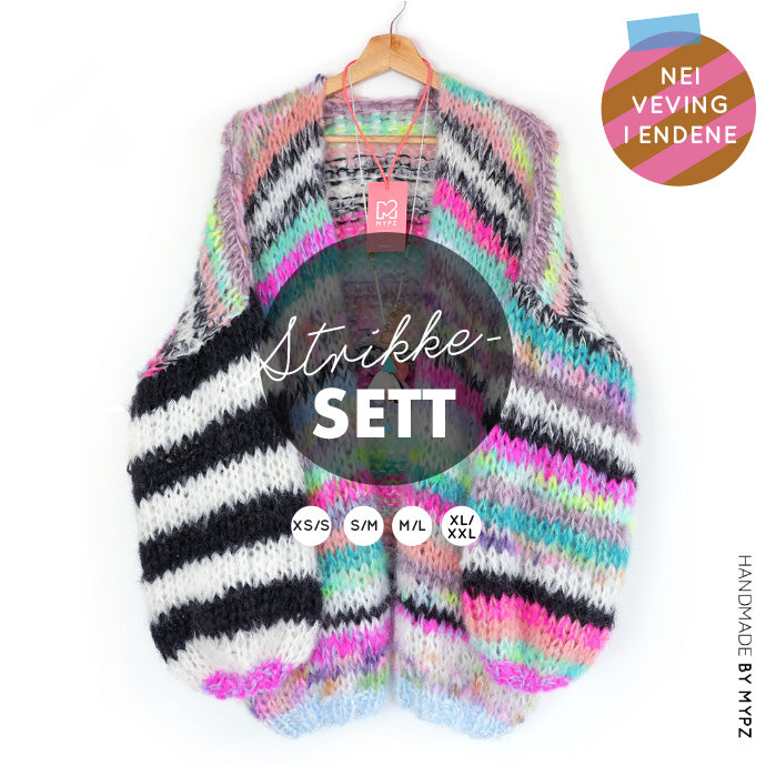 Knitting Kit – MYPZ Chunky Mohair Cardigan Indian Summer No.15 (ENG-NL-DE-NO)