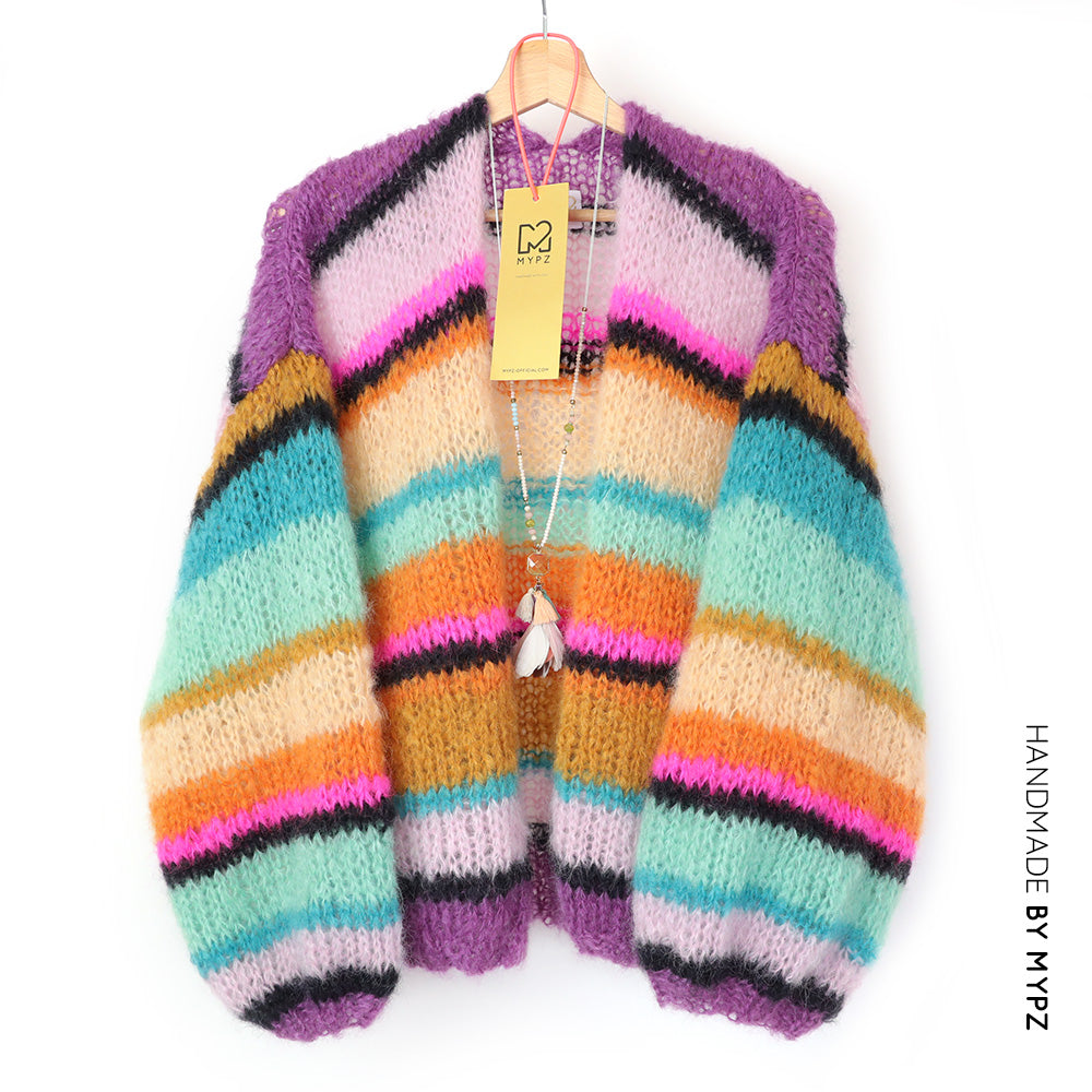 Knitting kit – MYPZ Basic Light Mohair Cardigan Ebony No10 (ENG-NL)