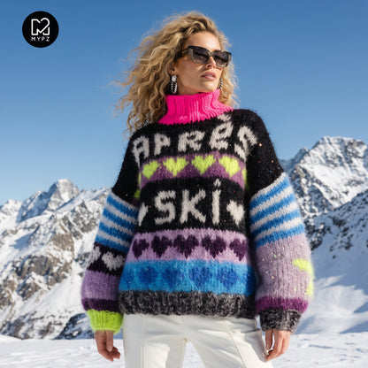 Kit de tricot - Pull en mohair épais MYPZ Après Spark n° 9 (ENG-DE-NL-ES-FR-IT-DA-SV-NO)