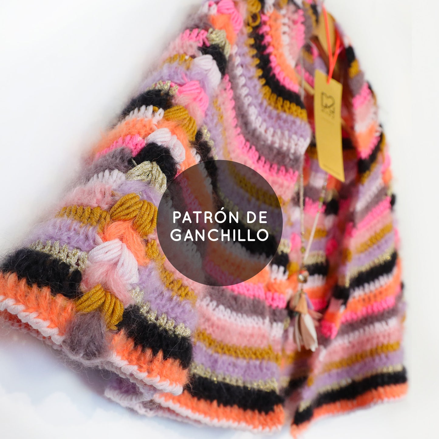 Modèle de crochet - châle bohème MYPZ (ENG-NL-DE-FR-ES)