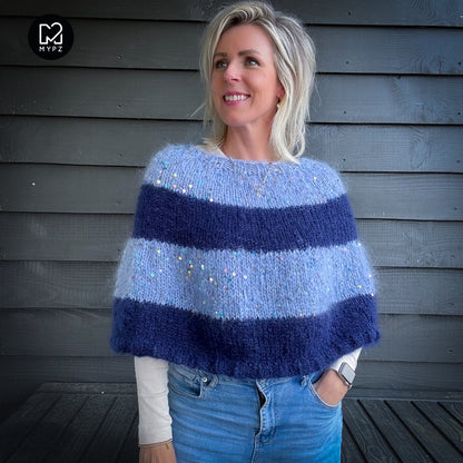 Knitting pattern – MYPZ Moonlight Sparkle Cape No8 (ENG-NL-DE)