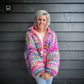 Knit pattern – MYPZ Chunky Mohair Rib Cardigan Confetti with hoodie No.12 (ENG-NL)