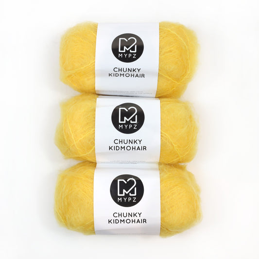 MYPZ Chunky Kidmohair DK Yellow