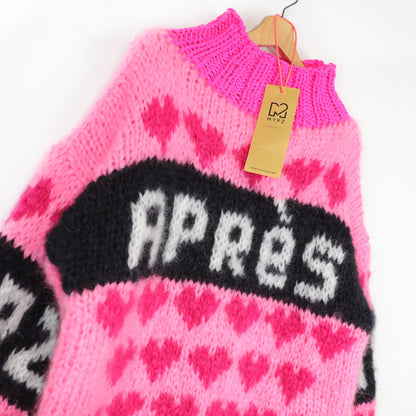 Knitting pattern – MYPZ Chunky Mohair Ski Love Pullover Pink No.9 (ENG-NL-DE)